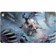 Playmats featuring popular Magic: The Gathering artwork. Made with a soft fabric top to reduce damage to cards during play and a non-slip rubber backing to keep the playmat from shifting during use, playmats enhance the gameplay experience. With dimensions of approximately 24 in. x 13.5 in., a playmat also makes an excellent oversize mousepad for home or office.