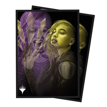 100ct Deck Protector sleeves for Magic: The Gathering feature a vibrant, full-color artwork and are made with our proprietary ChromaFusion Technology to prevent peeling. Archival-safe polypropylene materials ensure you can sleeve your cards with confidence. Sized for standard size trading cards measuring 2.5 in. x 3.5 in. The matte finish offers a glare-free, camera ready play experience!