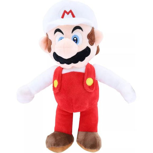 Introducing the Super Mario Fire Mario 12 Inch Stuffed Plush Toy Figure - the perfect addition to any Super Mario fan's collection!