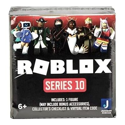 Assemble the ultimate Roblox toy collection with these iconic characters from your favorite games! There are 24 new figures from Series 10 and each comes with a code for an exclusive virtual item that can be redeemed on Roblox. Mix and match parts to build your own unique Roblox character. Collect all your favorite Roblox figures today!