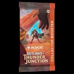 In Outlaws of Thunder Junction, your players will join Oko's crew of deadly desperados as they plot a heist in the frontier world of Thunder Junction. They'll face harsh deserts, hostile critters, and even rival outlaws—but with grit and gumption, they'll ride off into the sunset.

Collector Boosters are the place for your players lasso up the ultimate bounty! Known as the shortcut to the coolest cards in the set, each Collector Booster is packed with foils and special treatments that are sure to add flair