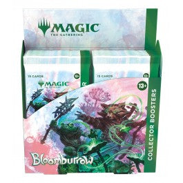 Bloomburrow Collector Boosters squirrel away some of the best finds in the Valley, like Rares and/or Mythics, foils, Full-Art Basic Lands, and Borderless cards bristling with woodland charm. You could even forage up a card featuring a Collector Booster-exclusive foil treatment—the perfect shiny object to decorate your nest with! In this box you’ll find 12 Bloomburrow Collector Boosters, each containing 15 Magic: The Gathering cards and 1 Traditional Foil double-sided token. Every pack contains 5 cards of ra