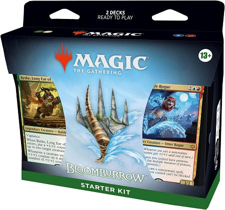 Shrink down to critter size and battle for the Valley with two pre-built 60-card decks, each with one Mythic Rare card and four Rare cards to begin your collecting adventure. The included booklet will teach you the essentials, and you’ll be ready to play in no time! This Magic: The Gathering Starter Kit also contains two deck boxes to store your cards, four double-sided tokens (2 with each deck), two double-sided reference cards to aid you as you play (Turn Order/Attacking & Blocking), and two Magic: The Ga