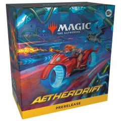 Release Date: 02/14/2025
Start your engines for a high-octane death race across the Multiverse! Swerve through three planes of mayhem, dodging dangerous obstacles and rival racers along the way. Each Prerelease Kit carton contains 15 Prerelease kits. Each Kit contains 6 Play Boosters, 1 Foil Stamped Premium Card, 1 Promo Card, 1 Specialty Card, 1 Die, and 1 Deck Box.