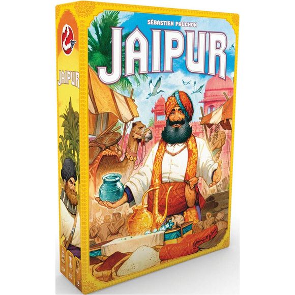 The multi award-winning game Jaipur, by Sebastien Pauchon, returns with all new artwork by Vincent Dutrait and the same great gameplay.

Jaipur is a subtle, simple, and swift tactical game.