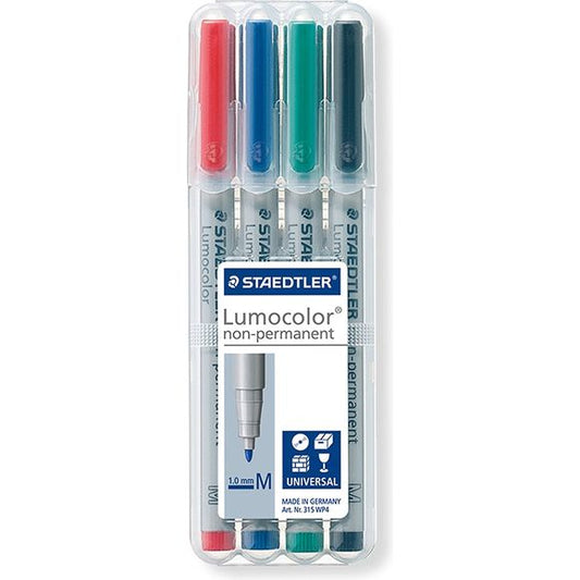 Staedtler Universal pen Lumocolor non-p M 4 Piece (315 WP4) | Galactic Toys & Collectibles