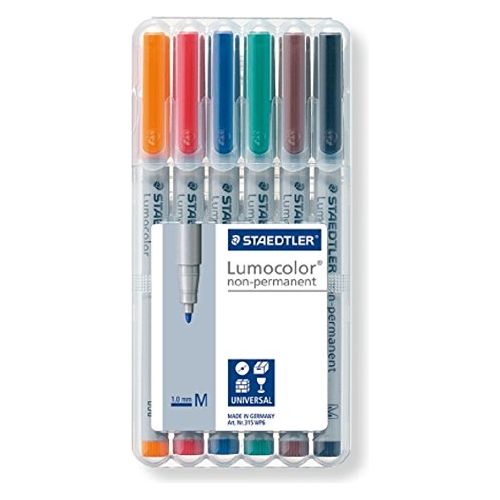 Smooth, effortless and even. Who would think that a really good pen could change your work life for the better? Staedtler's success story began over 180 years ago manufacturing pencils, which gave us quite the head start on innovation and customer insights. To this day, first-class materials and manufacturing processes outstanding and consistent product quality. Staedtler's line of Lumocolor marker pens come in a range of widths and colors for hours of creativity, or long, hard use in the office. And they m