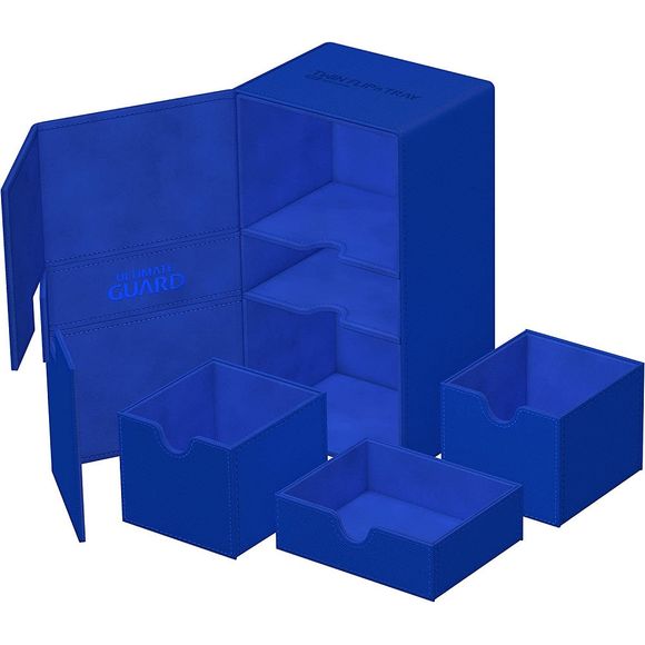 Ultimate Guard Twin Flip`n`Tray 200+ Monocolor Blue | Galactic Toys & Collectibles