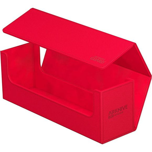 Ultimate Guard's Arkhive 400+ deck case has proven an excellent choice for storing and carrying large numbers of cards and/or multiple cases. Pair it with the Boulders and Deck Cases; store more than 175 Toploaders; or give your cube the home it deserves. Show your colors from the inside to the outside with vibrant and elegant monocolor design. Optimized to hold 450+ double-sleeved or 500+ single-sleeved cards, or 850+ unsleeved cards in standard size, the Arkhive is never going to let you down.