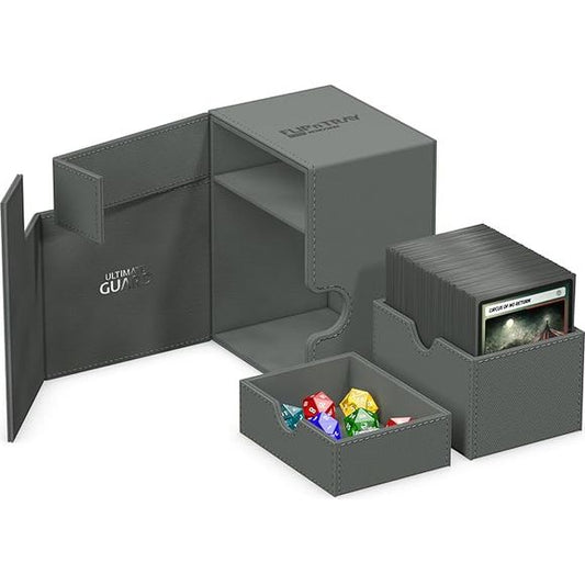 Experience the pinnacle of card and dice storage with Ultimate Guard's Flip'n'Tray series. Ingeniously designed for accessibility and protection, these premium solutions offer a sleek and functional experience.