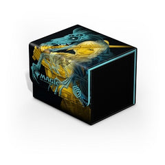 The Sidewinder 100+ Xenoskin is a high-quality TCG deck box that offers premium card protection thanks to its resistant Xenoskin material, microfiber inner lining, and strong magnetic closure, while still granting easy and convenient access to the deck inside. The deck boxes are printed in full color with officially licensed artworks from Magic: The Gathering"s upcoming set "Duskmourn". The Sidewinder 100+ Xenoskin is optimized to hold 100 double-sleeved or 120 single-sleeved cards in Ultimate Guard sleeves