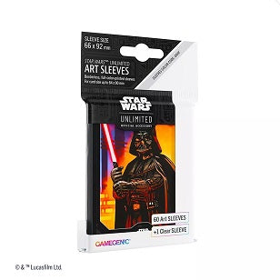 These high-quality, full color printed, matte, and officially licensed Star Wars: Unlimited Art Sleeves are a must-have accessory for every fan of the franchise. They are available in four iconic designs. The Art Sleeves are an amazing eye-catcher on every gaming table! Optimized for a vast variety of TCGs and LCGs, the Star Wars: Unlimited Art Sleeves provide a great shuffle feel and a comfortable haptic experience. They are produced with a matte back and clear front foil. One pack contains 60 Art Sleeves