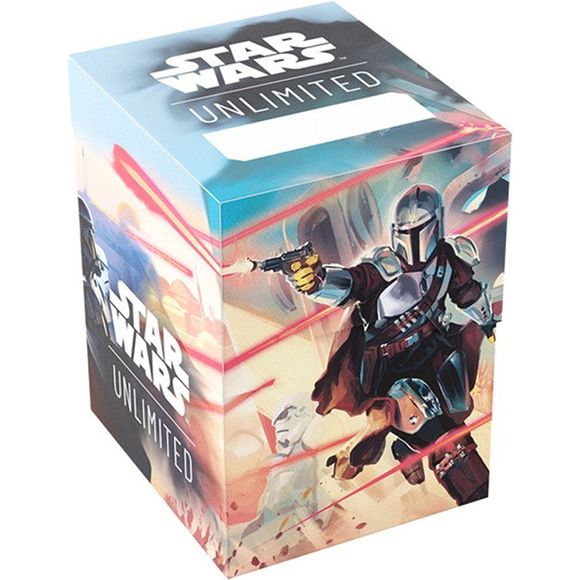 The budget-friendly way to carry your cards and accessories for Star Wars™: Unlimited!
The Soft Crate is the durable all-in-one solution for Star Wars™: Unlimited players. This full-color printed deck box is packed with ingenious features. It protects a full double-sleeved deck of 60 cards and includes an innovative token box! This token box has a smart click-lock mechanism to keep all tokens safely stored. Once opened, the lid stays upright for convenient access. The Soft Crate is available in 5 amazing de