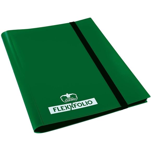 Ultimate Guard 4 Pocket FlexXfolio Card Binder, Green | Galactic Toys & Collectibles