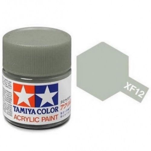 Tamiya Acrylic Paints are made from water-soluble acrylic resins and are excellent for either brush or spray painting. These paints can be used on styrol resins, styrofoam, wood, plus all of the common model plastics. The paint covers well, flows smoothly with no blushing or fading, and can be blended easily. 10ml screw top bottle. 

Proper ratio for paint thickness differs according to weather conditions. Rough guidelines of thinning ratio is2:1-3:1 ( Tamiya Acrylic paint : thinner).

Continental US Sh