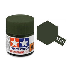 Tamiya Acrylic Paints are made from water-soluble acrylic resins and are excellent for either brush or spray painting. These paints can be used on styrol resins, styrofoam, wood, plus all of the common model plastics. The paint covers well, flows smoothly with no blushing or fading, and can be blended easily. 10ml screw top bottle. 

Proper ratio for paint thickness differs according to weather conditions. Rough guidelines of thinning ratio is2:1-3:1 ( Tamiya Acrylic paint : thinner).

Continental US Sh