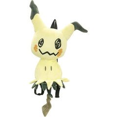 Officially licensed Mimikyu Backpack from Maruyoshi!   This backpack is approximately 43cm (17") length, 12.7 cm (5") depth, and 23cm (9") wide.  The perfect backpack to show your love for Pokemon!  The backpack is made of soft boa (soft polyester fibers) and is extremely soft.  The backpack's straps can be lengthened to be used for adult or children.  Backpack is intended for light use and decoration.