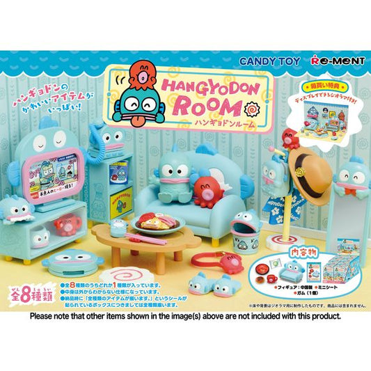 Take a peek inside Hangyodon's room with this new lineup from Re-Ment! All the furniture and other items are shaped like Hangyodon; you could also get a figure of Hangyodon and his octopus friend Sayuri-chan! There are eight different items to collect and trade, and you'll get one random. Order yours today!

[Lineup]:

Welcome
Let's eat chilled Chinese noodles
Fashion check
Looking for new Hangyodon goods
Relaxing time on the sofa
I'll clean it up
Watching TV
Pensive night