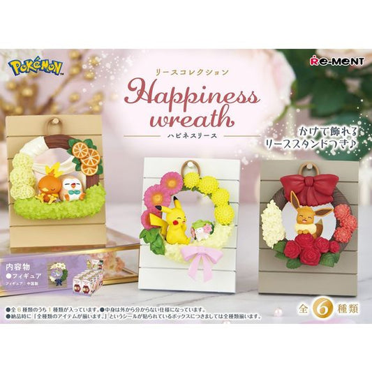 Re-Ment Pokemon Wreath Collection Happiness - Full Set
