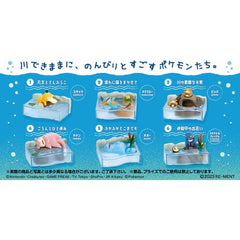 Re-Ment Pokemon Nonbiri Time - Take a Break in the River - Full Set of 6 | Galactic Toys & Collectibles