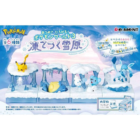 Re-Ment Pokemon World 3 Frozen Snow Field Collection - Full Set of 6