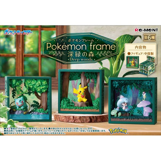 Re-Ment Pokemon Frame Deep Green Forest - 1 Random