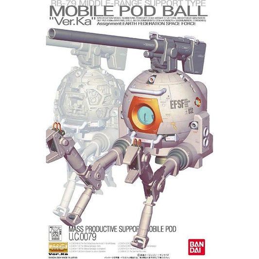 Bandai Hobby Gundam RB-79 Ball Ver Ka MG 1/100 Scale Model Kit