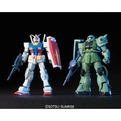 Bandai Hobby Gunpla Starter Set RX-78-2 Gundam Vs. Zaku II HG 1/144 Model Kit