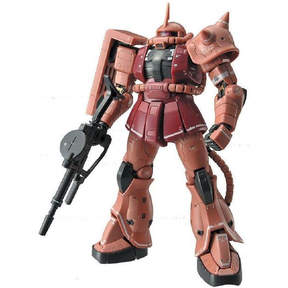 The second release in Bandai's new "Real Grade" series is Char's Zaku II. Just like the first kit in the Real Grade line, the RX-78-2, the Zaku II packs an amazing level of detail (think MG or PG) into an HG-size kit, complete with dynamic action and moving features. The perfect counterpart to the RG Gundam, the Zaku II comes with the same kind of posable inner frame, piping, and enough markings to keep you busy for some time. Bandai continues to raise the bar.