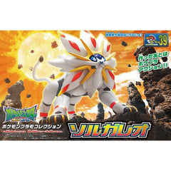 This kit builds into the Legendary Pokemon Solgaleo from the game "Pokemon Sun"! Parts come molded in color and stickers are included so no painting is required to complete this fun and easy-to-build kit!  Runner x2, sticker sheet, and instruction manual included.