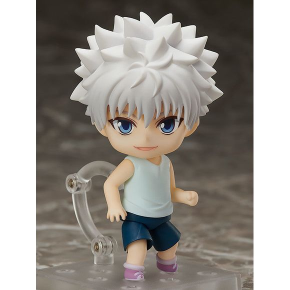 "I'm pretty strong, sure you want to do this?"
From the popular anime series "HUNTER x HUNTER" comes a Nendoroid of the protagonist Gon Freecss good friend Killua Zoldyck! He comes with his childlike smiling expression, his mischievous cat face expression and a composed expression for when he is in assassin mode.

One of his yo-yos is included to recreate combat scenes! Display with Nendoroid Gon Freecss (sold separately) to recreate their high-five and peace sign poses! Be sure to add him to your collec