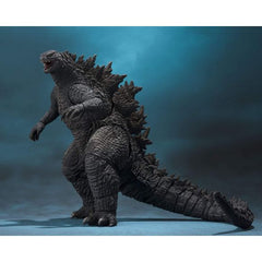 The King of the monsters is back in S.H.Monsterarts! The titanic kaiju as seen in the 2019 film makes his debut, with all of the quality and detail you've come to expect from S.H.Monsterarts. It even includes effects to let you re-enact the dramatic scene from the Preview in which he shoots his breath Skyward! Based on the same 3D data used in the film itself, and overseen by the legendary sculptor Yuji Sakai, it features accurate proportions, details, and coloration. And it's designed to capture classic po