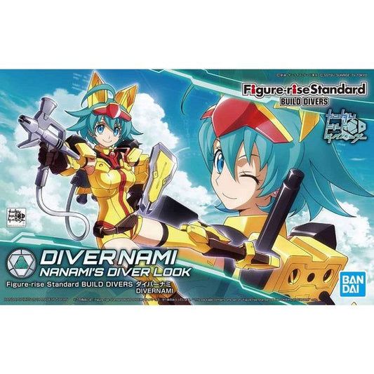 This fun kit from "Gundam Build Divers" builds into a new character in the series! She features three cute expressions to choose from, as well as a rifle and lead and other optional parts.

[Includes]:

Expression parts (x3)
Optional right and left hands (x3)
Shield (tentative) (x2)
Rifle (tentative) (x2)
Foil sticker sheet
Lead
Display stand