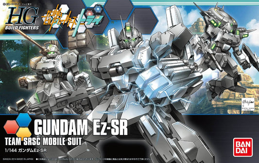 This new Gundam from "Gundam Build Fighters Try" can be built into any one of three versions: the Ez-SR1 Intruder, the Ez-SR2 Eliminator, and the Ez-SR3 Shadow Phantom. Stickers are included for  decoration.