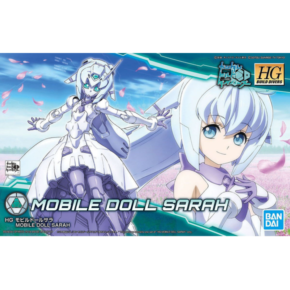 The Mobile Doll Sarah from "Gundam Build Divers" gets a plastic kit release from Bandai! She comes with parts so you can display her more human form, or her MS mode with a more robotic appearance. Her skirt features two layers which are both posable for plenty of display options!

Includes a replacement head, a set of shoulder joints, and a base for display. Foil stickers are included for the markings.