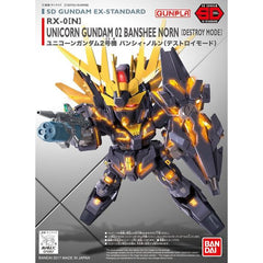 Bandai's SD Gundam EX Standard lineup features stylish proportions and newly designed joints for improved posability, as well as parts and weaponry that can be swapped with HG kits!  Each comes with foil stickers for the markings.