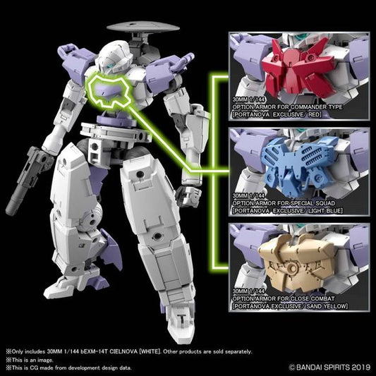 Bandai Spirits 30 Minute Missions 30MM BEXM-14T Cielnova White 1/144 Model Kit