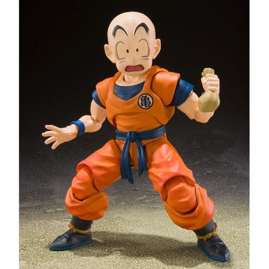 Bandai Spirits Dragon Ball Z S.H.Figuarts Krillin (Earth's Strongest Man) Action Figure | Galactic Toys & Collectibles