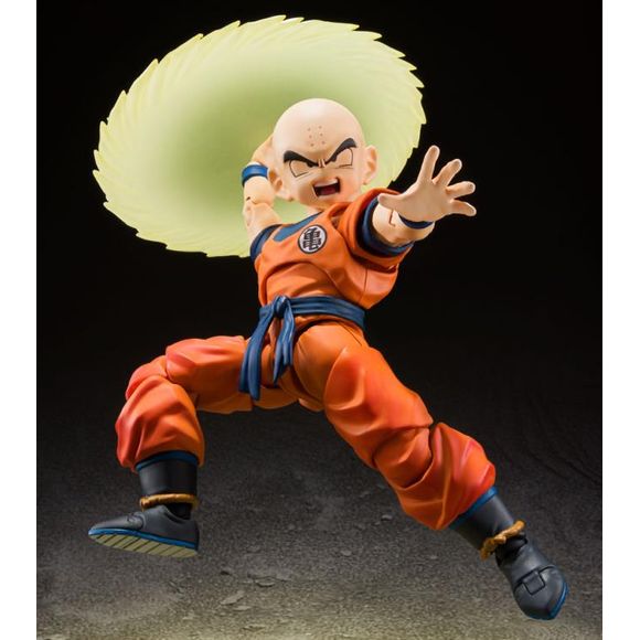 Bandai Spirits Dragon Ball Z S.H.Figuarts Krillin (Earth's Strongest Man) Action Figure | Galactic Toys & Collectibles