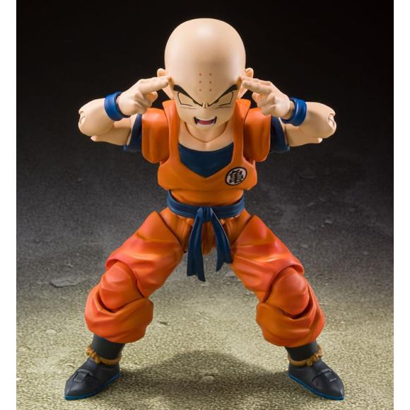 Bandai Spirits Dragon Ball Z S.H.Figuarts Krillin (Earth's Strongest Man) Action Figure | Galactic Toys & Collectibles