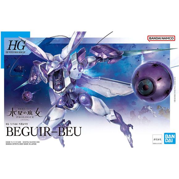 Launched ahead of the latest Gundam series, Bandai presents the newest HG Gundam from "Mobile Suit Gundam: The Witch of Mercury"! The fastest three-dimensional MS, Beguir-Beu, makes its debut with this brand new kit, and is an excellent addition to any fan's collection. Don't miss out, be sure to order yours today!