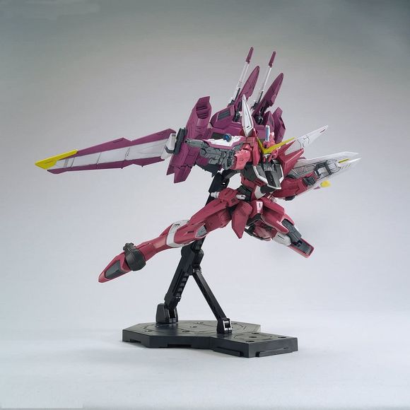 Bandai Hobby Gundam SEED Justice Gundam MG 1/100 Scale Model Kit | Galactic Toys & Collectibles