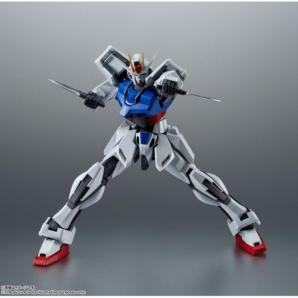 Bandai Robot Damashii (Side MS) GAT-X105 Strike Gundam Anime Ver. Figure | Galactic Toys & Collectibles