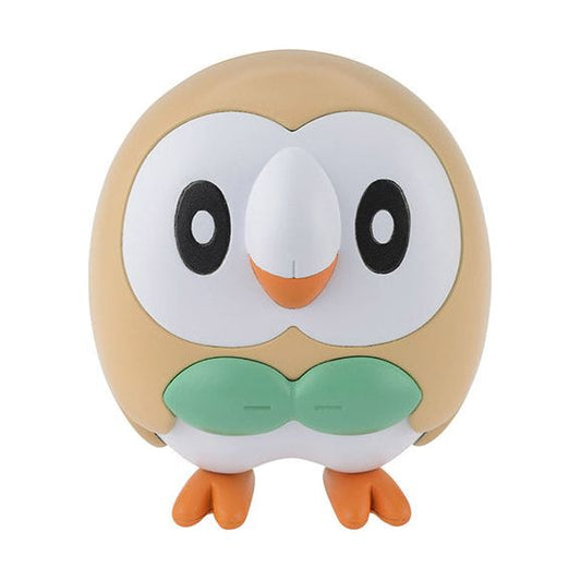 The Pokémon Plamo Quick Collection Quick kits continue with Rowlet! This set includes 12 parts and a set of foil stickers. Each kit pursues an astounding form through a fixed pose when completed