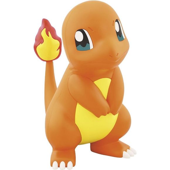 Charmander is now part of Bandai's "Pokemon Plamo Collection Quick!!" model-kit lineup! He's easy and fun to assemble, with pre-colored parts that can be removed from the sprues by hand. Stickers are included for his markings.