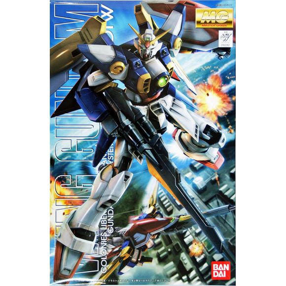 TV version of the Wing Gundam with its full transformation gimmick recreated in the Master Grade line. Features swappable hands for holding buster rifle and beam saber. Shield opens just like the animation.