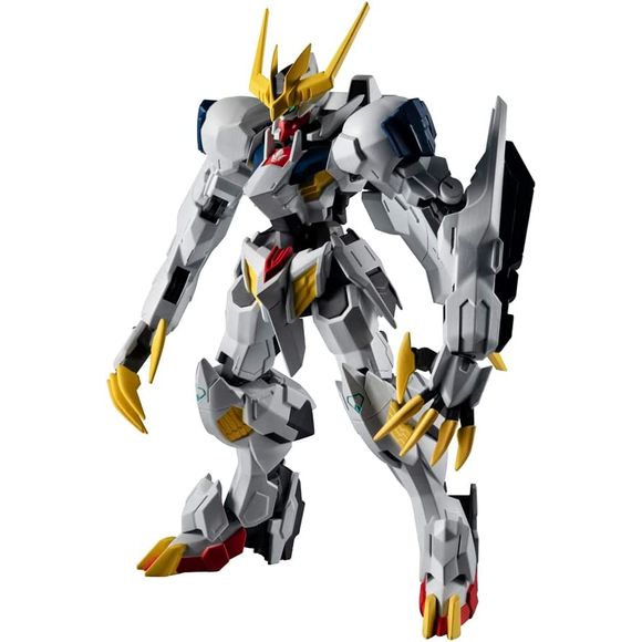 A beast joins the Gundam Universe: Gundam Barbatos Lupus Rex! The tail blade is detachable from the back, and can be combined with a Tamashii STAGE stand (sold separately) to re-create dramatic attacks!