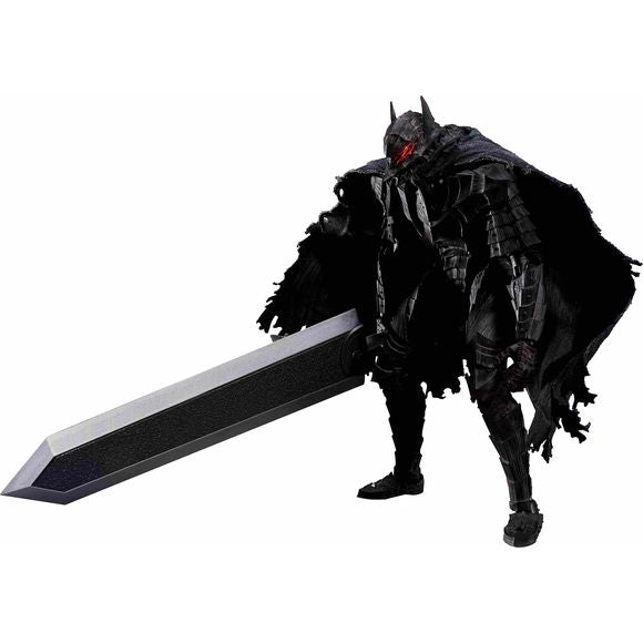 Guts from "Berserk," the monumental dark fantasy that's popular worldwide, gets a new "S.H.Figuarts" action figure from Bandai -- this time in his "Heat of Passion" state! This figure is modeled from the skeleton outward, to achieve natural proportions and movement.