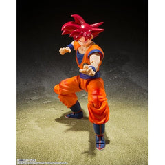 Bandai Dragon Ball Z S.H.Figuarts Super Saiyan Son Goku (Saiyan God Instilled with the Light of Righteous Hearts) Action Figure