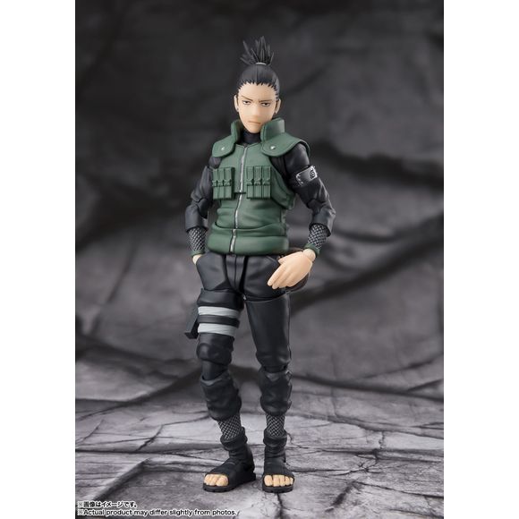 PRE-ORDER: Expected to ship in March of 2025

Shikamaru Nara from the "NARUTO" series joing S.H.Figuarts!  Comes with 4 types of interchangeable facial parts, such as a "battle face" and a "smile"!  [Set Contents] Main body, 6 types of interchangeable wrist parts (left and right), 4 types of interchangeable facial parts, Interchangeable thigh parts (left and right), Chakra sword, Asuma lighter, Shadow stitching technique sheet